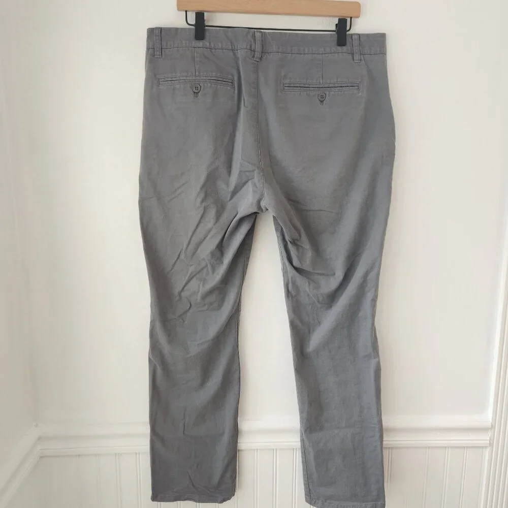 Bonobos Grey Chino Pants Slim Trousers Career Business Casual Men's 36x30